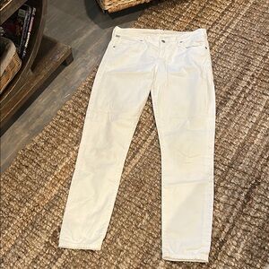 Citizens of Humanity Women’s White Low Waisted Straight Leg Jean Size 28